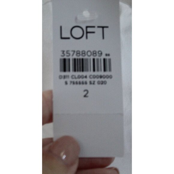 NWT Ann Taylor White Button Up Tunic Shirt Size 2 - Picture 4 of 7